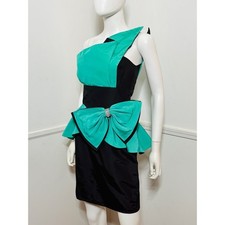 1980s Vintage Futuristic Cocktail Dress by Climax