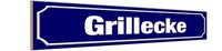Holzschild 10X46 Cm Grillecke Grillen Essen Trinken Deko Geschenk Holz Schild