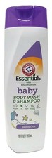  Lot 3  Arm Hammer Essentials w/Baking Soda Baby Body Wash  Shampoo 12 Oz Ea