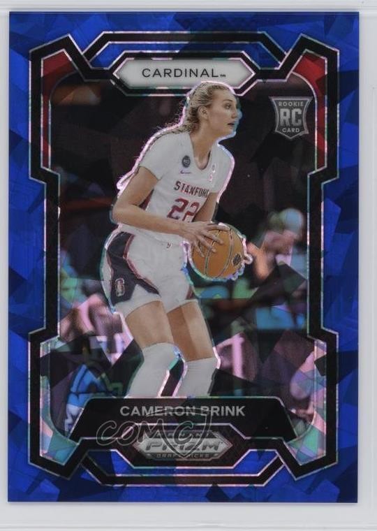 2024-25 Panini Prizm Draft Picks Blue Ice Prizm 65/99 Cameron Brink #89 19fe