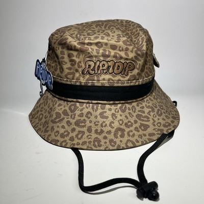 NWT! RipNDip Embroidered Bucket Hat Cheetah Print *Hidden Stash* - O/S