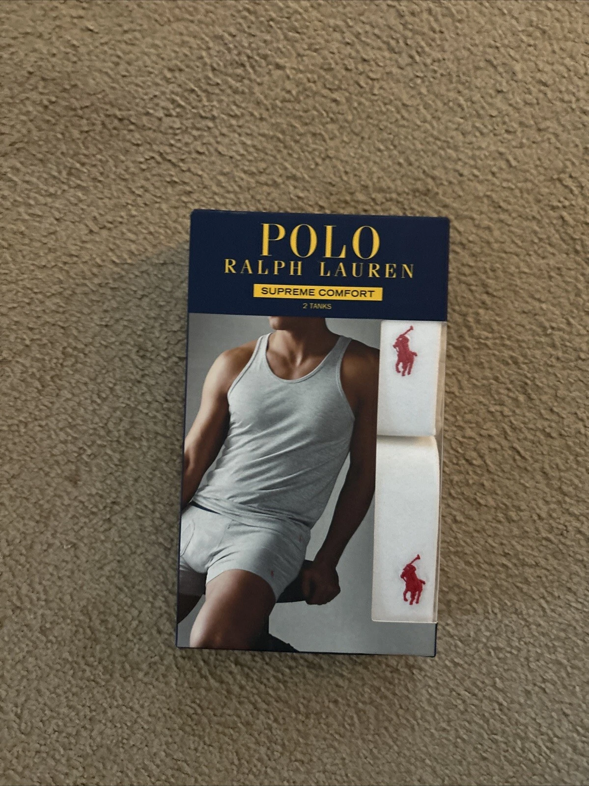 Lot de 2 débardeurs homme XL Polo Ralph Lauren confort suprême coupe classique
