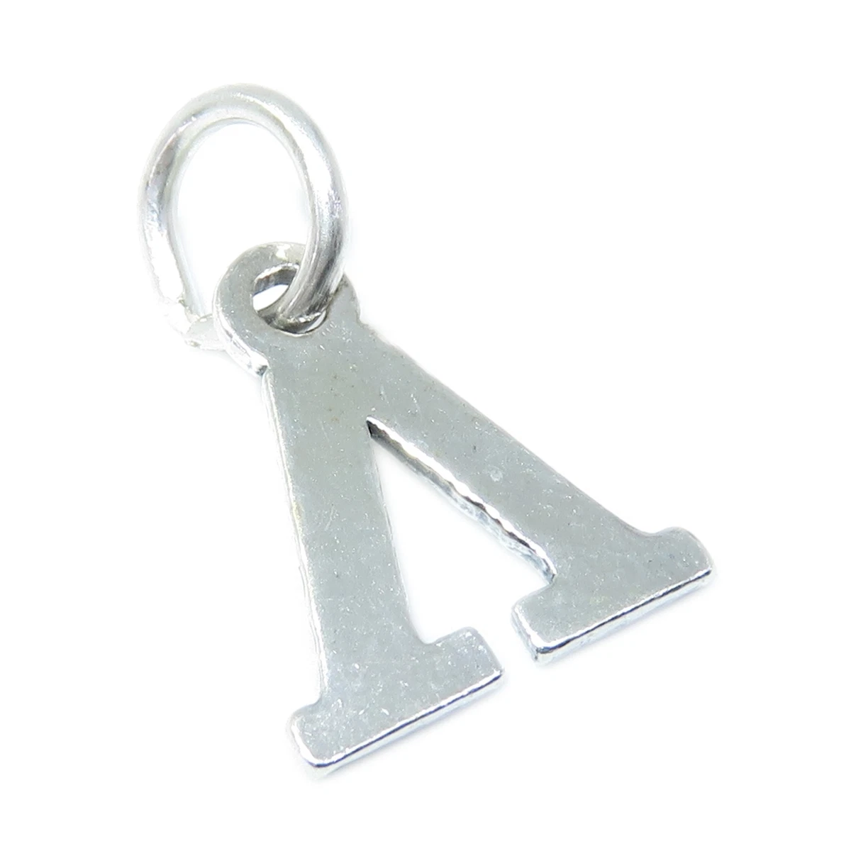 Lambda Greek Alphabet sterling silver charm .925 x 1 Symbol