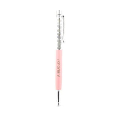 Labradorite Mineral Pen From Finland. Pink Color.