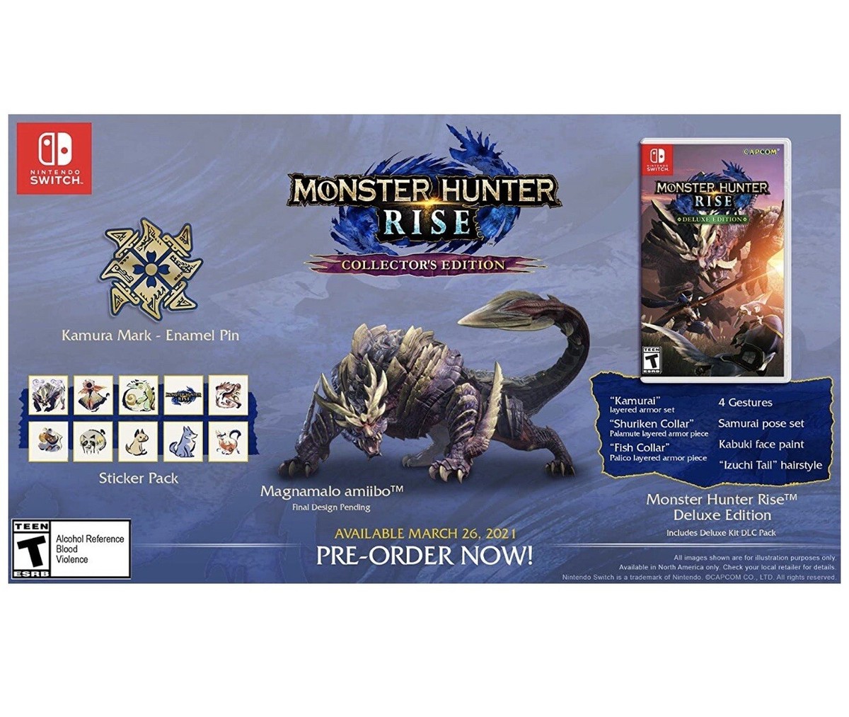 Collector's Edition Monster Hunter Rise Limited Monster