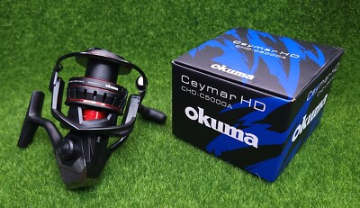 Okuma Ceymar HD 5.2:1 Left/Right Hand Spinning Fishing Reel, Black - CHD-C5000A