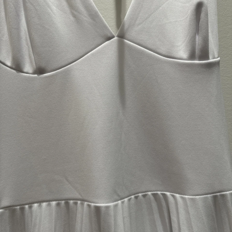 Vestido Marilyn Monroe Mujer Blanco Talla Mediana Halter Fit & Flare Midi Fairy Icon Foto 4 de 4