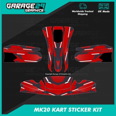 Exocet Sticker CADET MK20 KART STICKER KIT - EXOCET - COLOUR 4 - CUSTOMISABLE | eBay