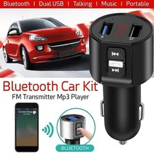 HANDSFREE KIT For Car FM MP3 USB BLUETOOTH 5.0 TABLET Smartphone Charger