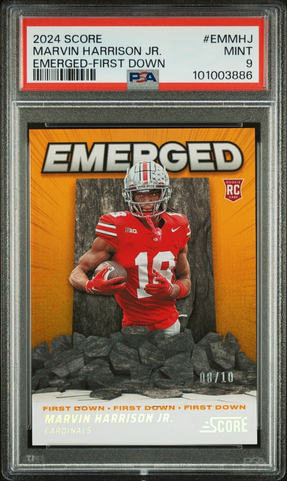 Marvin Harrison Jr. Panini Score Emerged #EMMHJ First Down