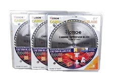 HOTECHE 3PC Carbide Tipped Saw Blade 12 in. x 60T Miter Saw Blade Wood Cut