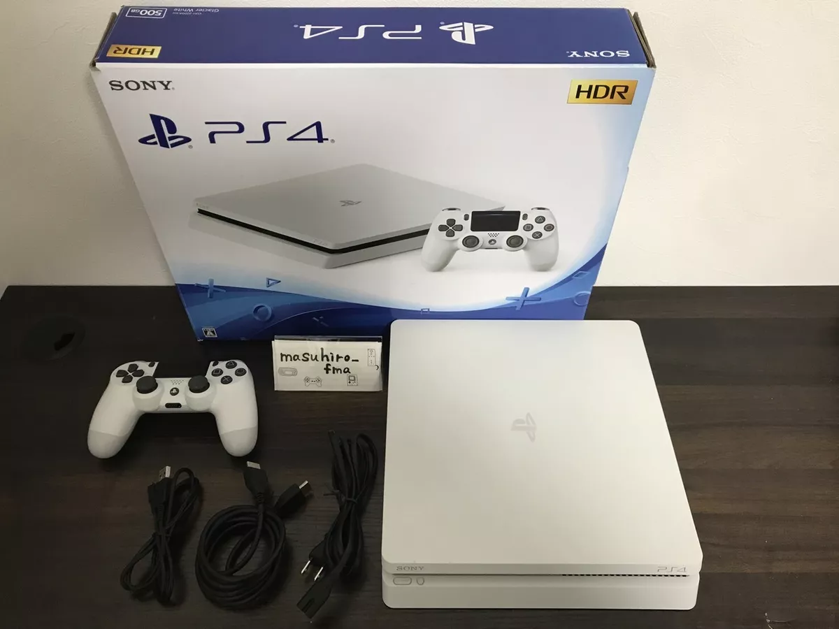 SONY Playstation 4 Glacier White Console 500GB CUH-2200AB02 w/box | eBay