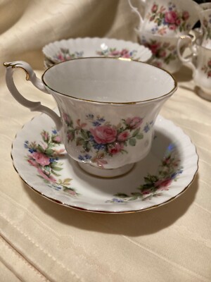   MOSS ROSE ロイヤルアルバート Royal Albert “moss Rose “ Tea Set - Etsy
