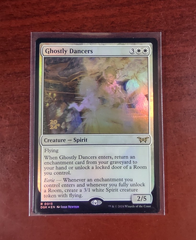 FOIL Prerelease GHOSTLY DANCERS mtg NM Duskmourn Rare PROMO