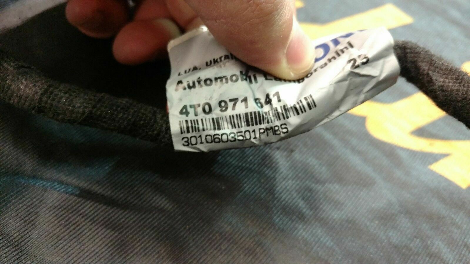 LAMBORGHINI HURACAN LP610 600 ZHONG CENTER CONSOLE WIRING HARNESS OEM 4T0971641