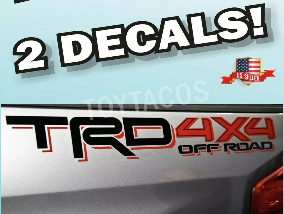 TRD 4x4 CALCOMANÍAS TODOTERRENO Toyota Tacoma Tundra Pegatina Vinilo Foto 2 de 3