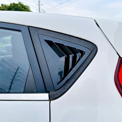 Gloss Black For Ford Fiesta Hatchback MK7 7.5 2008-2017 Rear Window Louver Cover - Picture 4 of 7