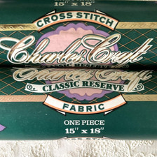 Charles Craft Classic Reserve Cross Stitch Fabric 28 Count 100% Linen 15x18 Tea