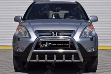 HONDA CR-V MK2 CHROME AXLE NUDGE A-BAR, STAINLESS STEEL BULL BAR 2002-2006