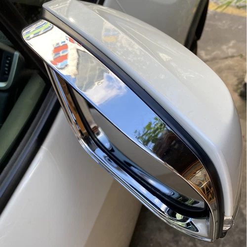 Par de marcos de espejo retrovisor cromados cejas de lluvia para Nissan Altima 2019-2024 - Imagen 3 de 9
