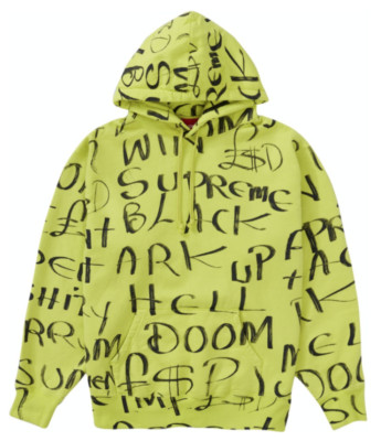 Supreme Black Ark Hooded Sweatshirt Sweatshirt Größe S Original Neu Ungetragen