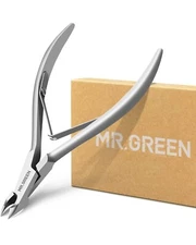 MR.GREEN Nail Cuticle Nipper Manicure Scissors Stainless Steel Dead Skin Remover