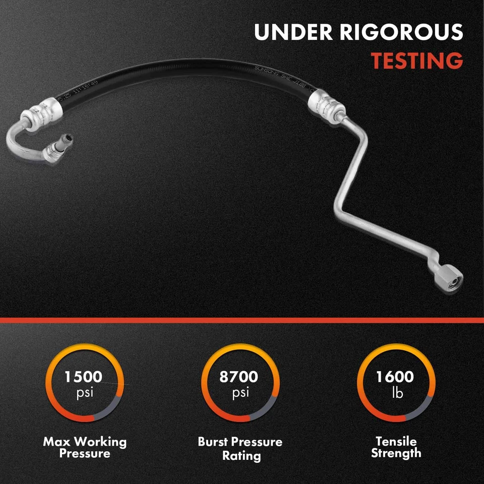 2x Power Steering Pressure & Return Hose Assembly for Infiniti G35 2003-2006 3.5 - Image 3 of 4