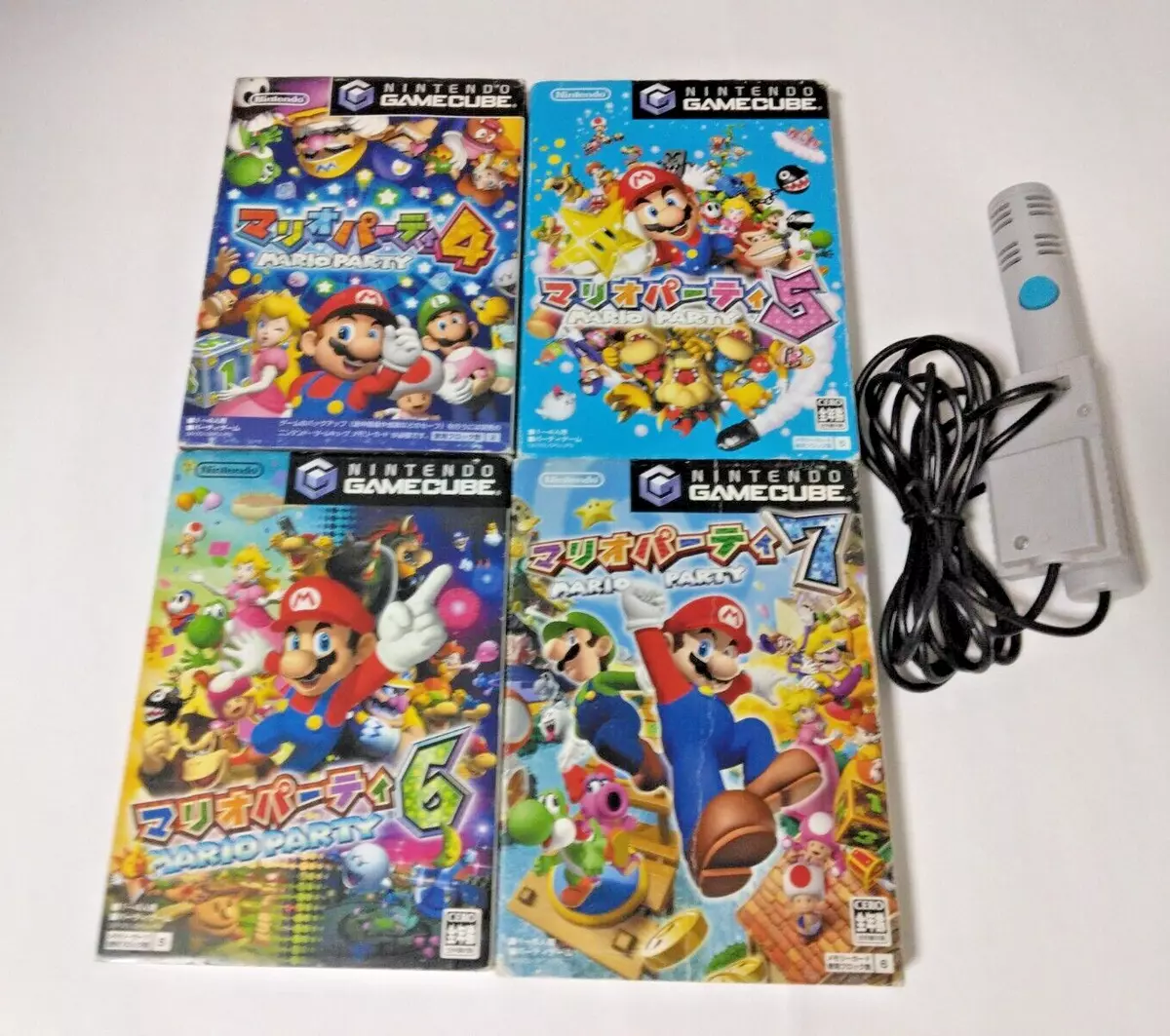 Mario Party 4 5 6 7 set Nintendo Gamecube Japan version Tested