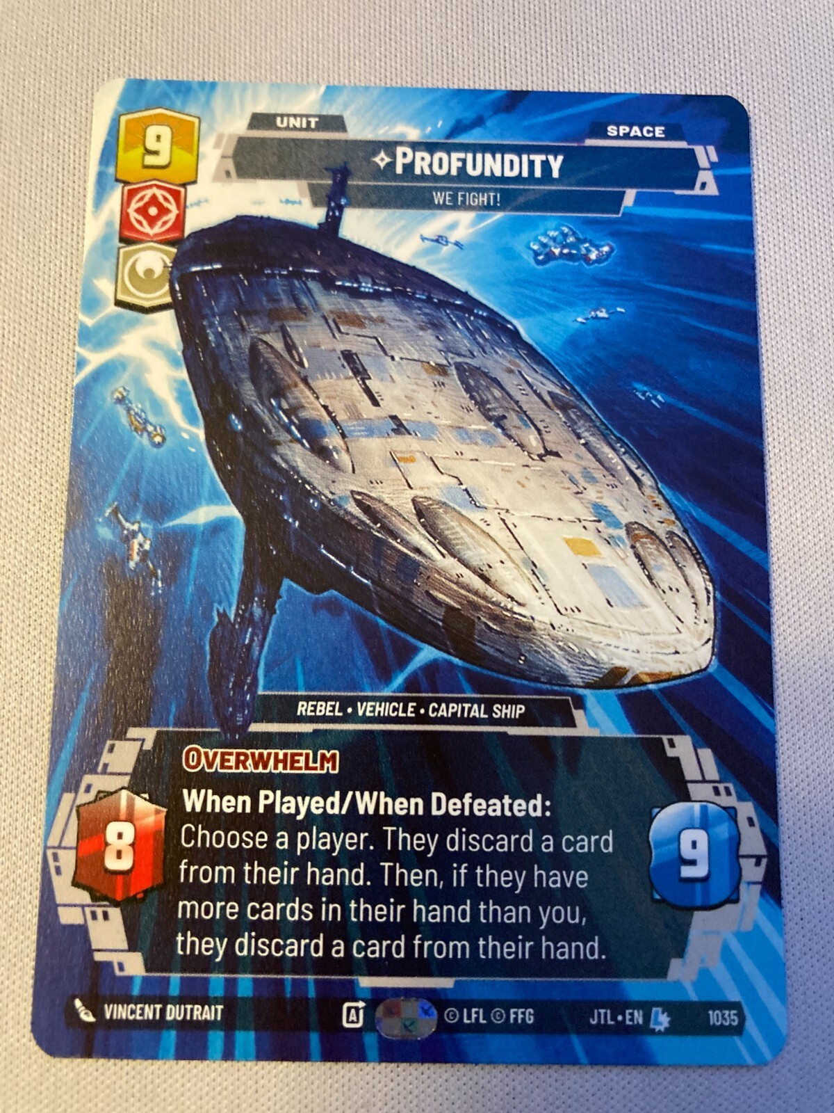 Profundity - We Fight Prestige-Star Wars Unlimited -Jump To Lightspeed 1035