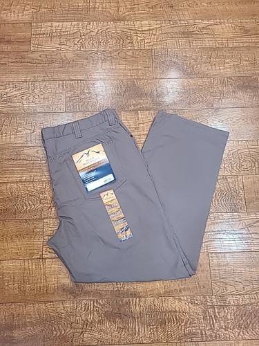 Blue Mountain Herren Canvas 5-Pocket Hose Relaxed Fit Grau 42x32 Neu mit Etikett