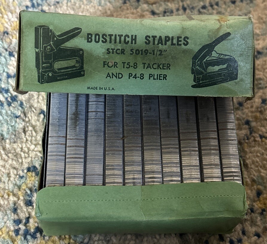 Vintage Bostitch 5000 Staples STCR 50191/2" for T58 Tacker & P48