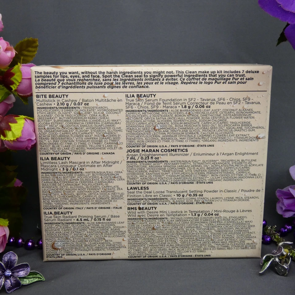 Sephora Favorites CLEAN MAKEUP KIT 7pc SAMPLES Set 2019 Limited Ed. RARE NIB - Image 2 of 4