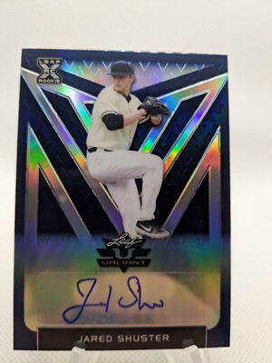 2020 Leaf Valiant Blue /50 Jared Shuster #BA-JS1 White Sox Auto