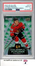 2024-25 Upper Deck Allure Colorful Futures Green #CF10 Connor Bedard PSA 10