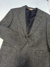 VTG Dobbshire Blazer Houndstooth Sport Coat 100 Wool Jacket USA