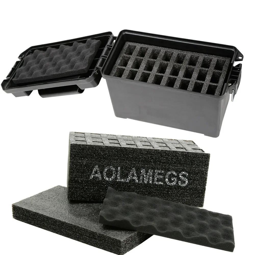 24-Slot Foam Magazine Holder Insert for .50 Cal Ammo Can Storage Organizer