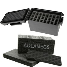 24 Magazine Foam Holder Insert for .50 Cal Storage Can Box Replacement Organizer