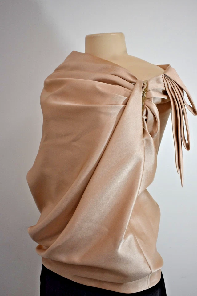 Top para mujer Marc Jacobs beige mancha de seda talla 6 EE. UU., a la venta sn Foto 2 de 4