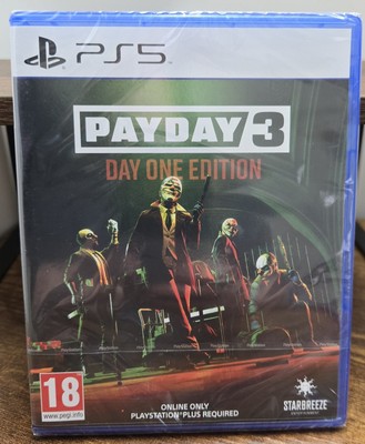 Payday 3 Ps5 Day One Edition 18+ Neu & Sealed Gratis Sendungsverfolgung PlayStation 5