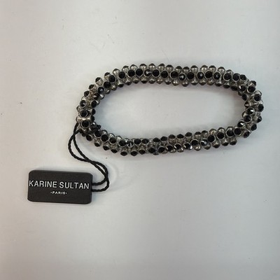 Karine Sultan Silver-Tone Stretch Bracelet Silver Plated