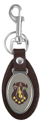 Iota Phi Theta Leather FOB Key Chain [Brown - 4.75'']