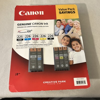 Canon PIXMA PGI-225 PGBK CLI-226 C M Y BK Ink Cartridge Sealed OEM Genuine NIB