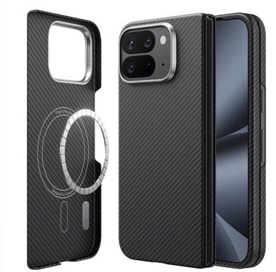 JUESHITUO Aramid Fiber Case For Google Pixel 10 Pro Fold Slim MagSafe Thin Black