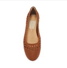 Dolce Vita Woven Brown Flats Closed Toe Women's Casual Shoes