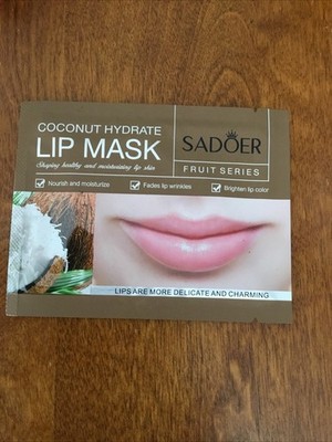 Sadoer Moisturizing Lip Mask Skin Care Fruit Series Coconut Hydrate 8oz packet 