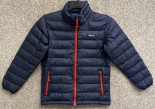 Patagonia Boys Navy Blue Down Sweater Puffer ...
