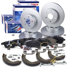 BOSCH BREMSSCHEIBEN+BELÄGE+WK+BACKEN VORNE+H...