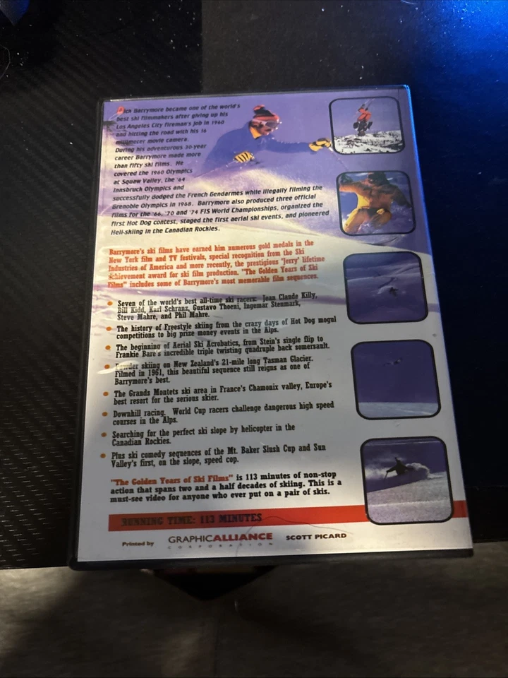 Dick Barrymore’s Dvd Films 213 Minutes Running Time Printed By Graphic Alliance Foto 2 de 4