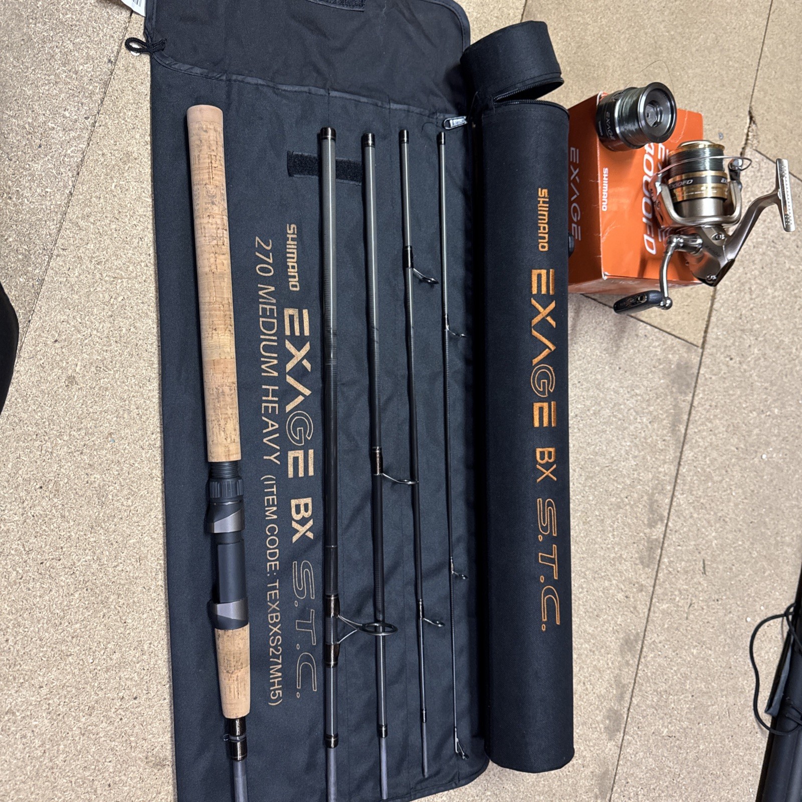 Shimano Exage travel rod and reel - Exage BX STC and Exage 4000FD reel 