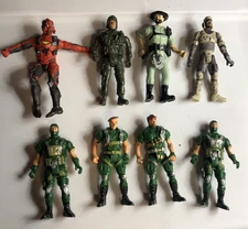 Lot Of8 Various Brand Army Military Action Figures